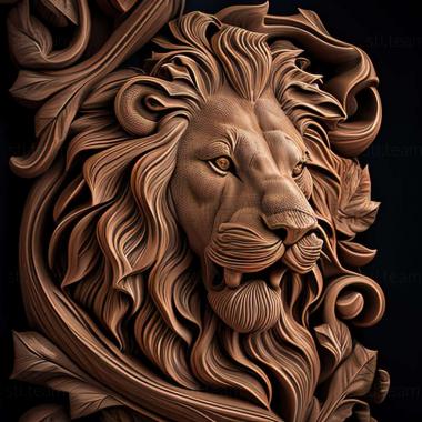 3D model lion (STL)